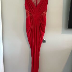 Elegant Red Evening Gown